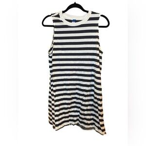 OLD NAVY SLEEVELESS TSHIRT DRESS STRIPED NAVY/WHITE NAUTICAL NWOT